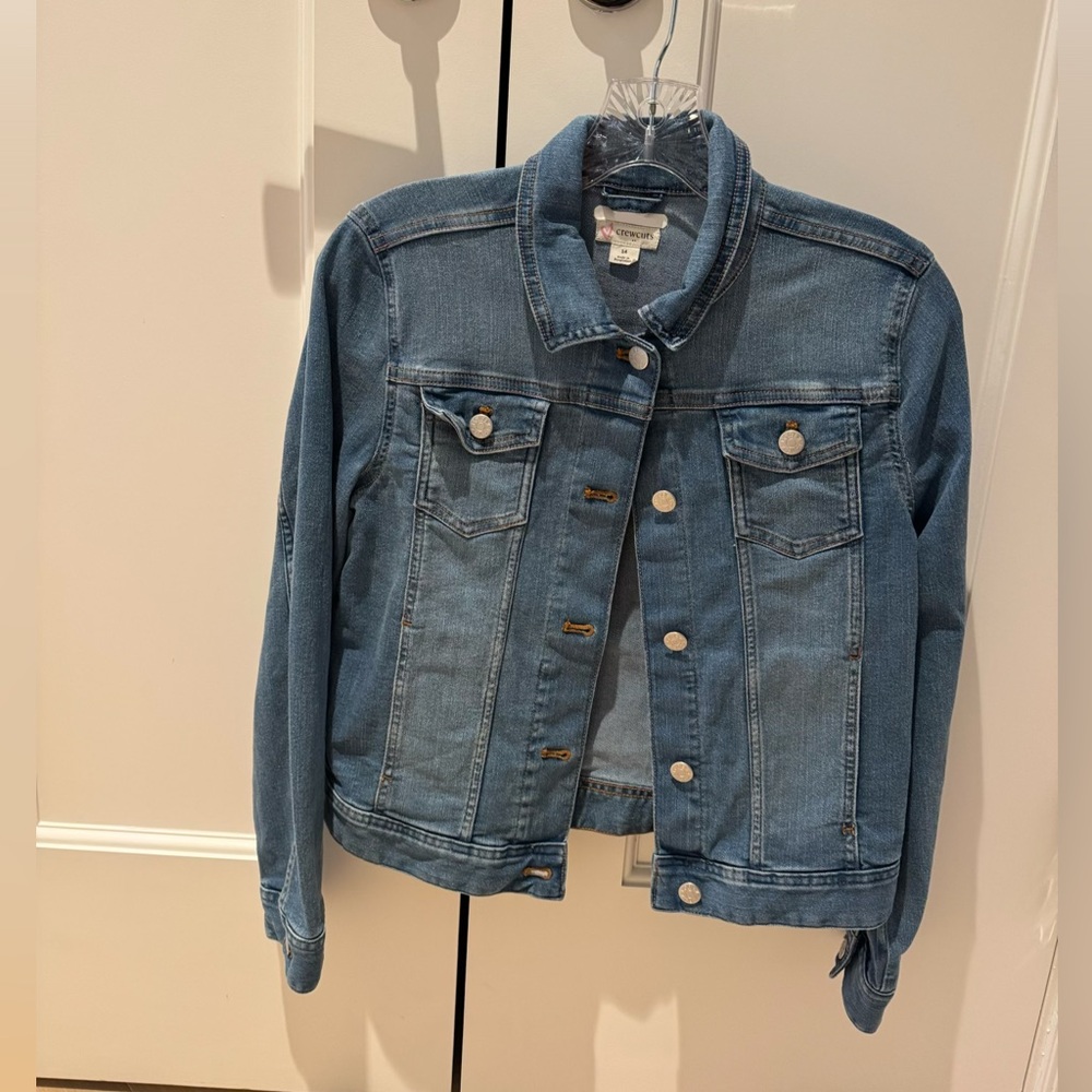 J Crew, Crewcuts Girls Denim Jacket, Size 14